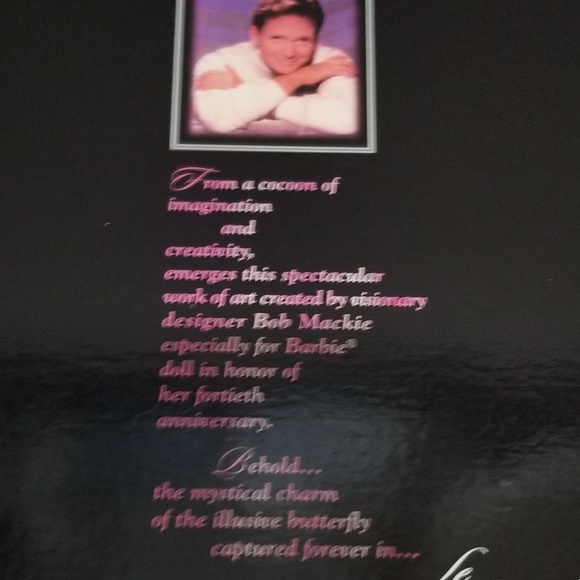 FAO Schwartz Bob Mackie Le Papillon Barbie NIB NWT - Picture 11 of 16